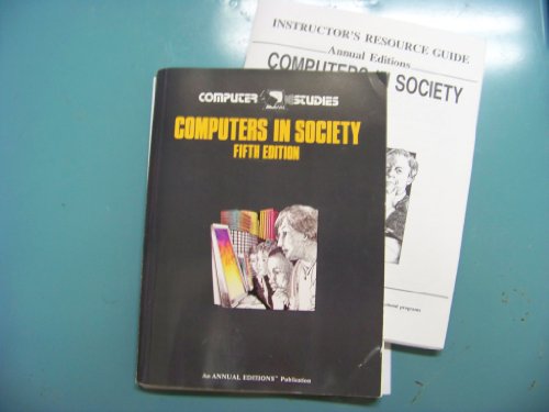 Stock image for Computers in Society (Annual Editions) for sale by NEPO UG