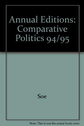 Stock image for Comparative Politics 94/95 (ANNUAL EDITIONS : COMPARATIVE POLITICS) for sale by HPB-Red