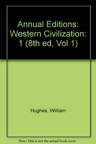 Beispielbild fr Annual Editions: Western Civilization (8th ed, Vol 1) zum Verkauf von SecondSale