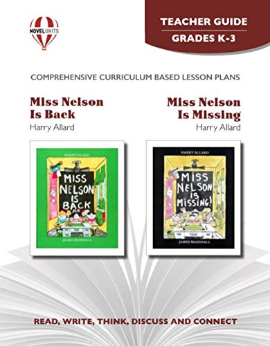 Miss Nelson is Back - Teacher Guide by Novel Units (9781561370320) by Novel Units