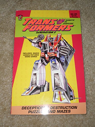 Stock image for Decepticon Destruction Puzzles and Mazes: Transformers Generation 2 for sale by Lighthouse Books and Gifts