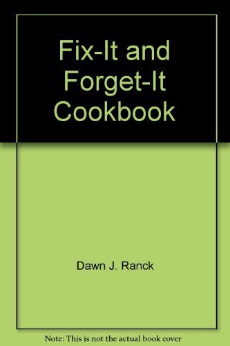 Beispielbild fr Fix-It and Forget-It Cookbook zum Verkauf von Better World Books