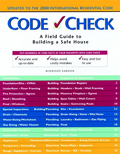 Imagen de archivo de Code Check: A Field Guide to Building a Safe House (Code Check: An Illustrated Guide to Building a Safe House) a la venta por HPB-Emerald