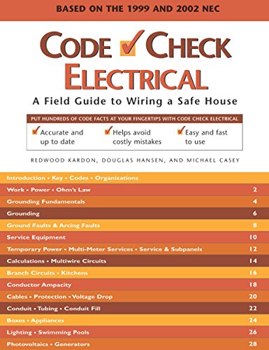 Beispielbild fr Code Check Electrical : A Field Guide to Wiring a Safe House zum Verkauf von Better World Books
