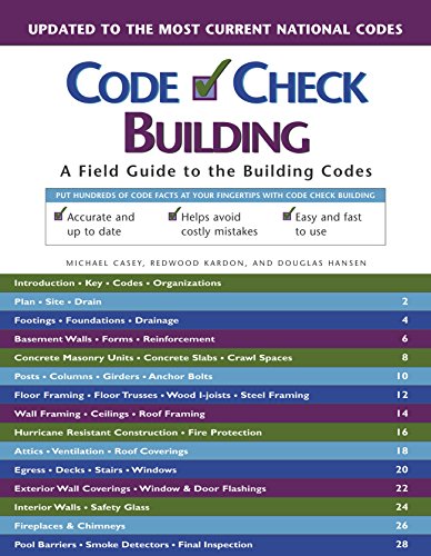 Beispielbild fr Code Check Building: A Field Guide to the Building Codes zum Verkauf von Wonder Book