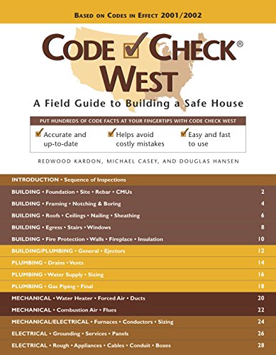 Imagen de archivo de Code Check West: A Field Guide to Building a Safe House a la venta por SecondSale