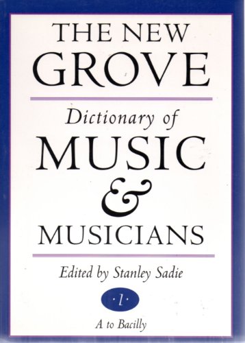 9781561591749: New Grove Dictionary of Music and Musicians: 29 volumes