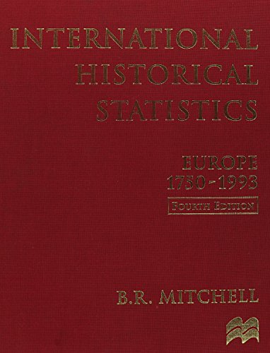 Stock image for International Historical Statistics Vol. 3 : Europe, 1750-1993 for sale by Better World Books