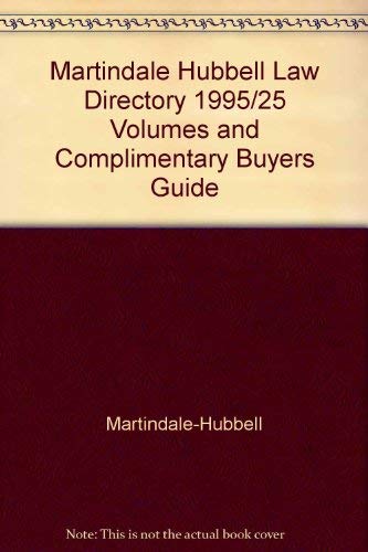 9781561600779: Martindale Hubbell Law Directory 1995/25 Volumes and Complimentary Buyers Guide