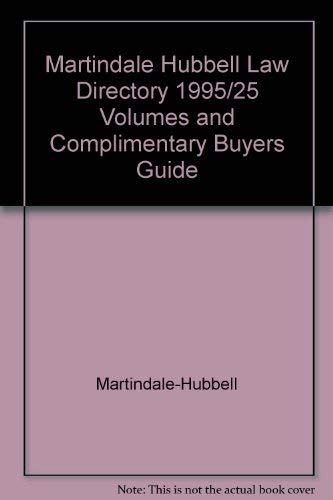 Beispielbild fr Martindale Hubbell Law Directory 1995/25 Volumes and Complimentary Buyers Guide zum Verkauf von SecondSale