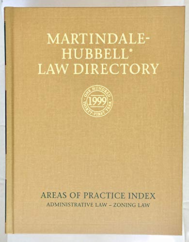 Beispielbild fr Martindale Hubbell Law Directory 1999 zum Verkauf von Ergodebooks