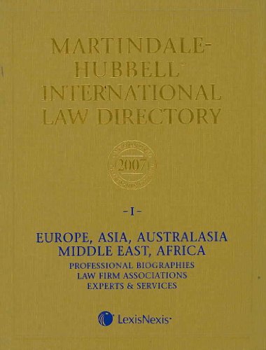 Stock image for International Law Directory 2007 (Martindale Hubbell Law Directory) for sale by Bookmans