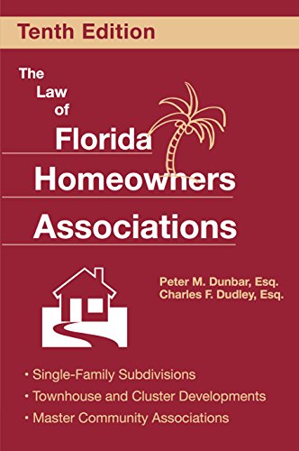 Beispielbild fr The Law of Florida Homeowners Associations zum Verkauf von Better World Books