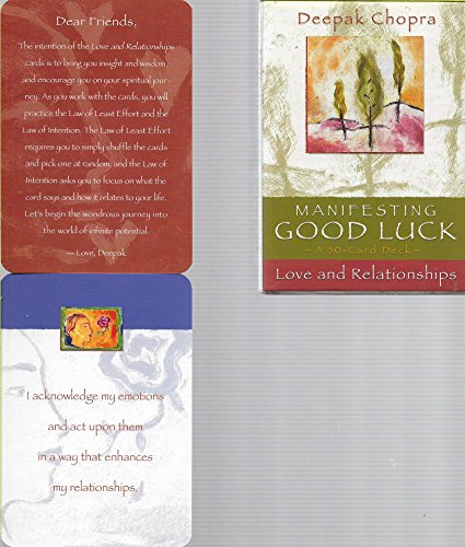 Love and Relationships, 50 Card Deck (Manifesting Good Luck) (9781561709960) by Deepak Chopra