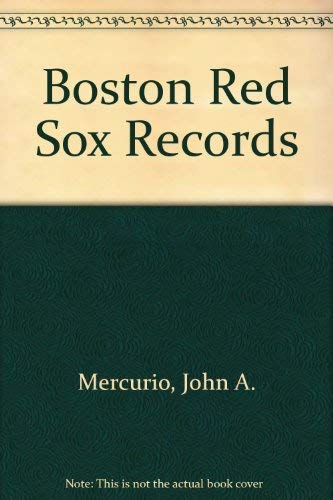 Beispielbild fr Boston Red Sox Records zum Verkauf von Wonder Book