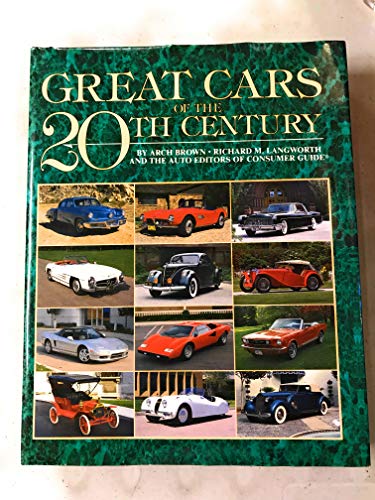 9781561730896: Great Cars of the 20th. Century