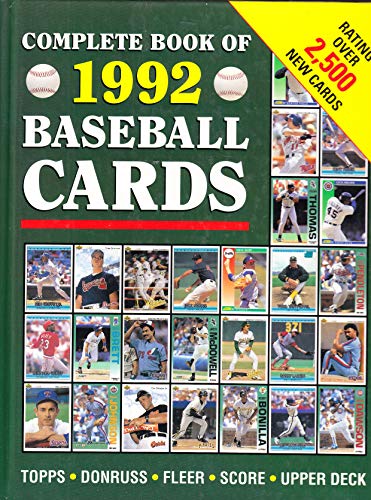 Imagen de archivo de Complete Book of 1992 Baseball Cards a la venta por Once Upon A Time Books