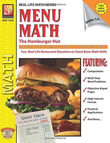 9781561750030: Menu Math: The Hamburger Hut Multiplication And Division