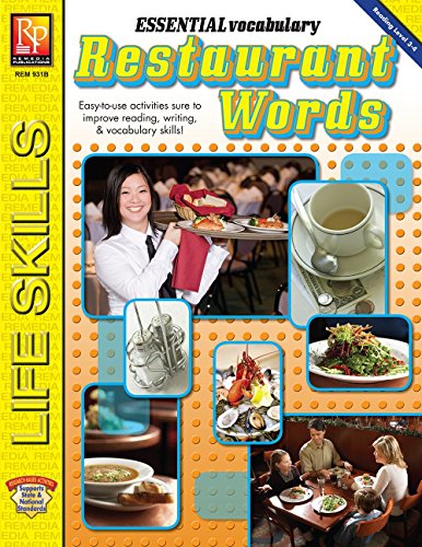 Beispielbild fr Essential Vocabulary: Restaurant Words | Reproducible Activity Book zum Verkauf von GoldBooks