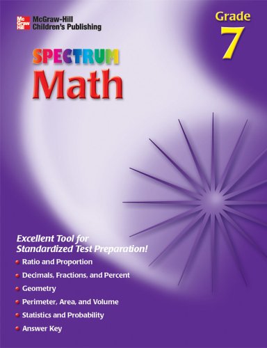 Imagen de archivo de Spectrum Math, Grade 7 a la venta por The Book Cellar, LLC