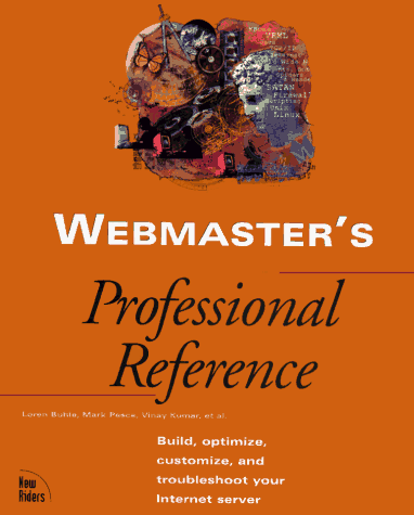 Beispielbild fr Webmaster's Professional Reference zum Verkauf von SecondSale