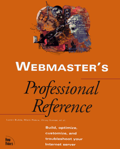 Imagen de archivo de Webmaster's Professional Reference a la venta por Wonder Book