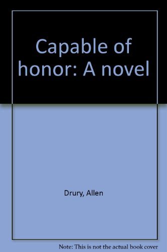 9781562080020: Capable of honor: A novel