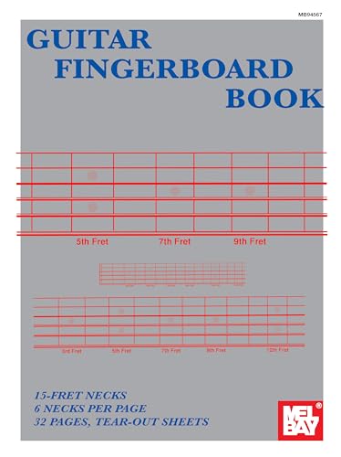 Imagen de archivo de Mel Bay's Guitar Fingerboard Book: 15-fret Necks, 6 Necks Per Page 32 Pages, Tear-out Sheets a la venta por Magers and Quinn Booksellers