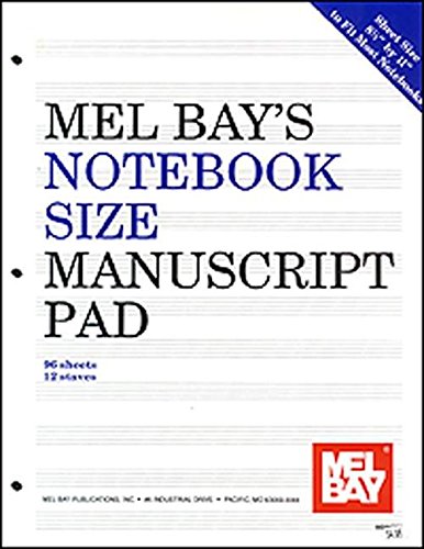 9781562223977: Notebook-size manuscript pad 12-stave