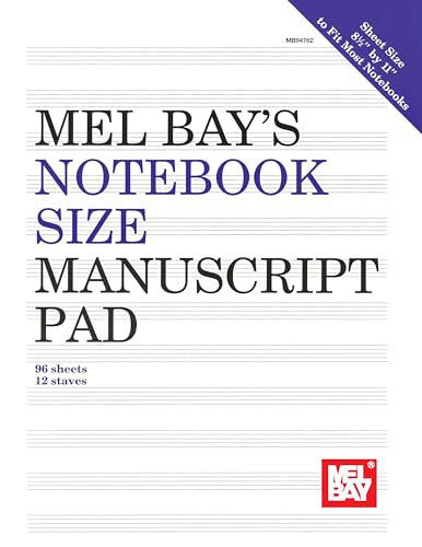 9781562223977: Notebook-Size Manuscript Pad 12-Stave