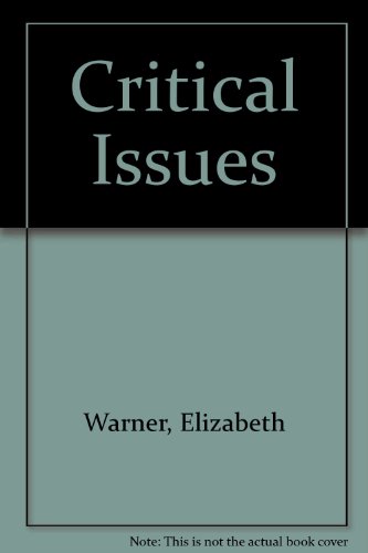 Critical Issues (9781562260491) by Warner, Elizabeth