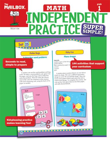 Stock image for Super Simple Independent Practice : Math Grade 1 for sale by Better World Books