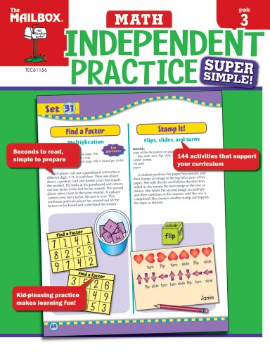Super Simple Independent Practice: Math (Gr.3) (9781562348472) by The Mailbox Books Staff