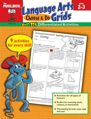 Stock image for Choose and Do Grids : Language Arts for sale by Better World Books