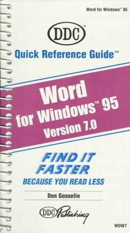 9781562432485: Word 7 for Windows 95 (Quick Reference S.)