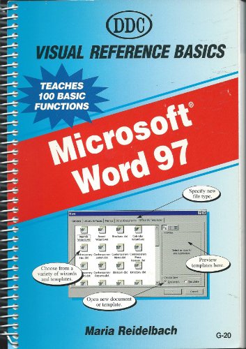 Stock image for Microsoft Word 97 Visual Reference Basics for sale by Ergodebooks