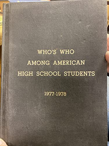 Stock image for Whos Who Among American High School Students for sale by Hawking Books
