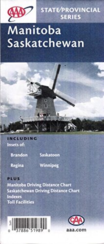 Stock image for Manitoba, Saskatchewan: Including Brandon, Regina, Saskatoon, Winnipeg: Plus Manitoba Driving Distance Chart . Toll Facilities for sale by medimops