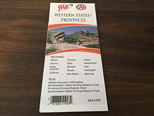 Stock image for Western States/Provinces Fold-Out Map (AAA Fold-out Maps) for sale by Goodwill