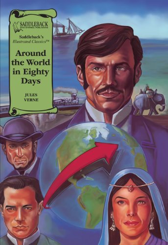 Beispielbild fr Around the World in Eighty Days Graphic Novel (Saddleback's Illustrated Classics) zum Verkauf von Front Cover Books