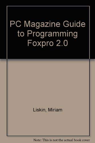 9781562760380: Pc Magazine Programming Foxpro 2.0