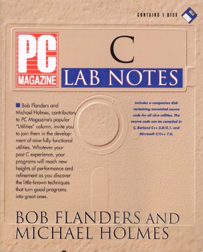 Imagen de archivo de PC Magazine C Lab Notes/Book and Disk (PC Magazine Lab Notes) a la venta por Half Price Books Inc.