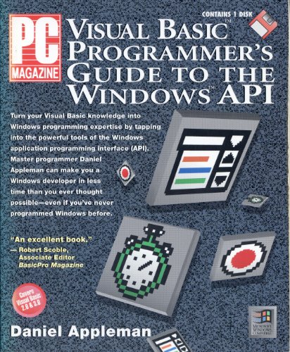 Imagen de archivo de PC Magazine Visual Basic Programmer's Guide to the Windows Api/Book and Disk a la venta por Better World Books