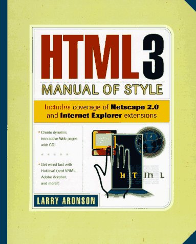 Imagen de archivo de HTML 3 Manual of Style a la venta por The Maryland Book Bank