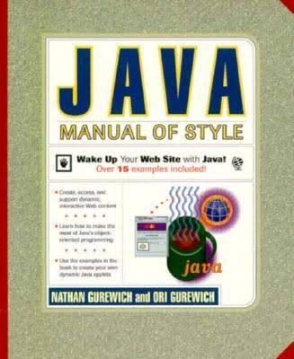 Java Manual of Style (9781562764081) by Gurewich, Nathan; Gurewich, Ori