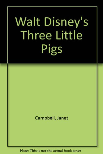 Imagen de archivo de Walt Disney's Three Little Pigs a la venta por RareNonFiction, IOBA
