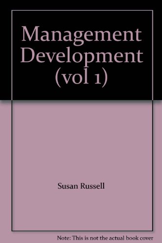 Beispielbild fr Management Development (vol 1) zum Verkauf von Wonder Book