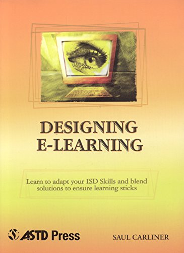 Stock image for Designing E-Learning (Astd E-Learning Series, 6th Bk.) for sale by Ergodebooks