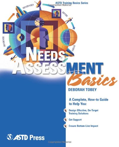 Beispielbild fr Needs Assessment Basics : A Complete, How-To Guide to Help You: Design Effective, On-Target Training Solutions, Get Support, Ensure Bottom-Line Impact zum Verkauf von Better World Books