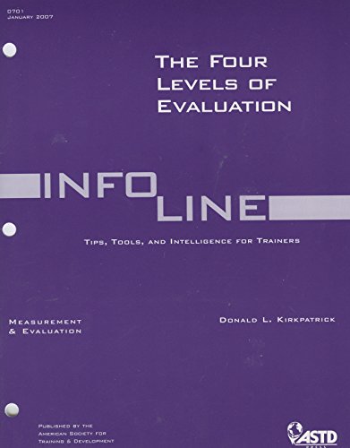Stock image for The Four Levels of Evaluation for sale by Librairie Le Lieu Bleu Paris